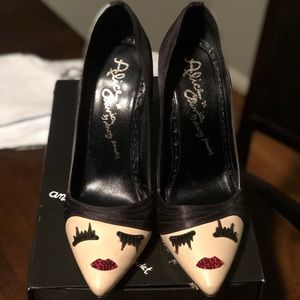 Alice Olivia/Stacey Wink Mirrored Leather Pumps
